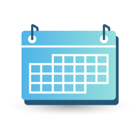 Dosage calendar schedule icon
