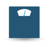 Weight scale icon